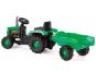 Dolu Dětský traktor šlapací s vlečkou zelený 2