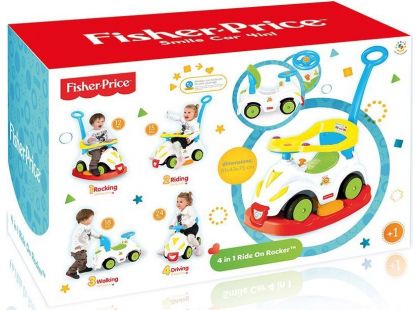 Dolu Odrážedlo auto, houpačka 4 v 1 Fisher Price - Poškozený obal