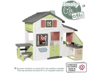 Smoby Domeček Life Friends House s kuchyní rozšiřitelný