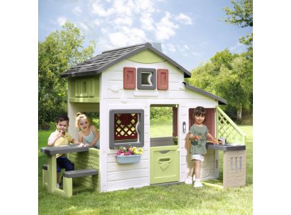 Smoby Domeček Life Friends House s kuchyní rozšiřitelný