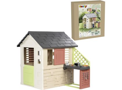 Smoby Domeček Life Nature s kuchyní