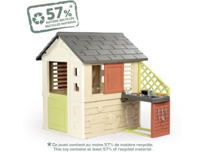 Smoby Domeček Life Nature s kuchyní