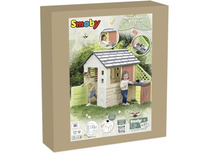 Smoby Domeček Life Nature s kuchyní