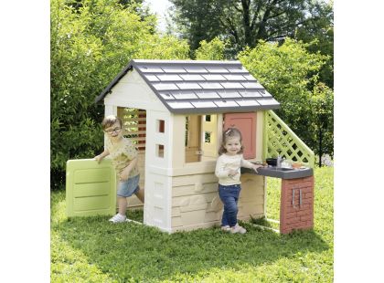 Smoby Domeček Life Nature s kuchyní