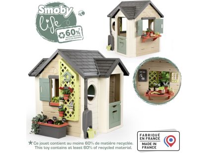 Smoby Domeček Life zahradnický rozšiřitelný