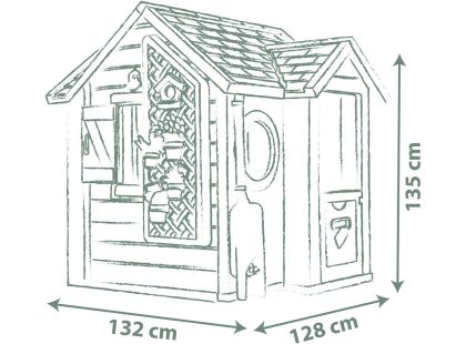 Smoby Domeček Life zahradnický rozšiřitelný