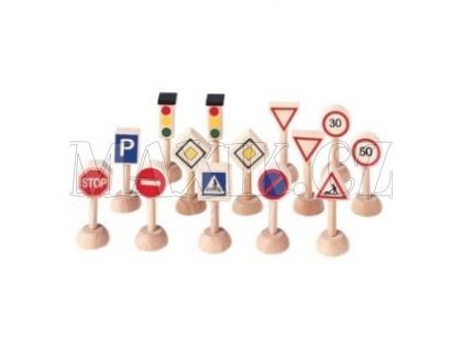 Dopravní značky a semafory Plan Toys