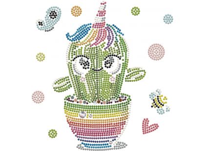Dotzies Diamantové malování - Duhový kaktus