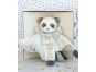 Doudou Dárková sada - plyšový muchláček panda 20 cm 3