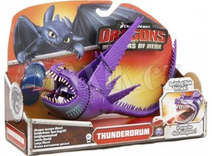 Dragons Akční figurky draků - Thunderdrum fialový
