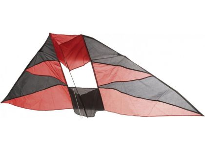 Drak létající nylon v pouzdře černo-červený
