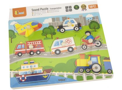 Dřevěná vkládačka doprava - zvuková - Poškozený obal