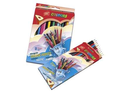 Dřevěné pastelky EasyColours trojhranné 12ks Dřevěné pastelky EasyColours trojhranné 12ks