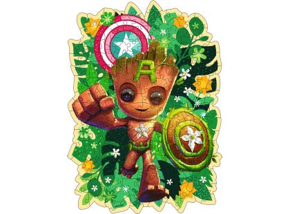 Dřevěné puzzle: Groot 150 dílků
