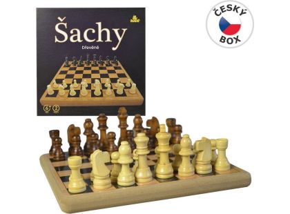 Dřevěné šachy 21 x 21 cm