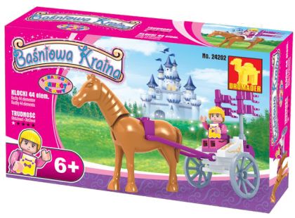 Dromader 24202 - Pro holky vozíček s koněm