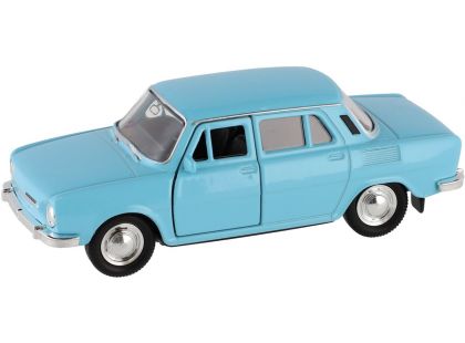 Dromader Auto Welly Škoda 100 11cm 1 : 34 modré