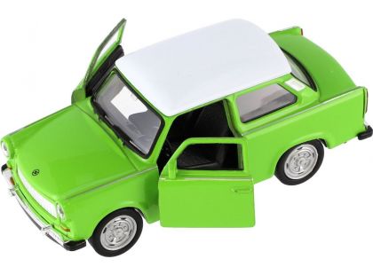Dromader Auto Welly Trabant 601 Klasic 11cm 1 : 34 zelená s bílou střechou
