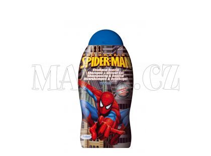 Dětský sprchový gel a šampón 300ml Spiderman vůně ostružin