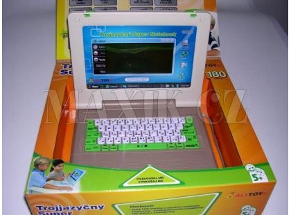 Dětský trojjazyčný počítač - notebook
