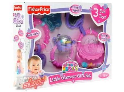 Dívčí dárková sada chrastítek a kousátek Fisher Price V6962