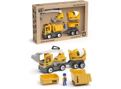 ECO MultiGO Build set - figurky Igráčků stavbařů s auty