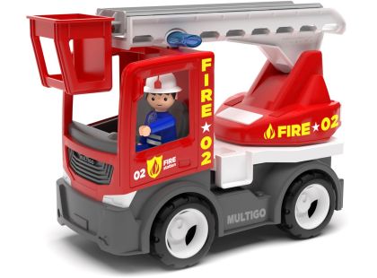 ECO MultiGO Fire - Žebřík s hasičem - auto s Igráčkem