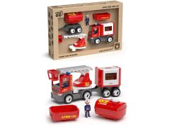 ECO MultiGO Fire set - figurky Igráčků hasičů s auty