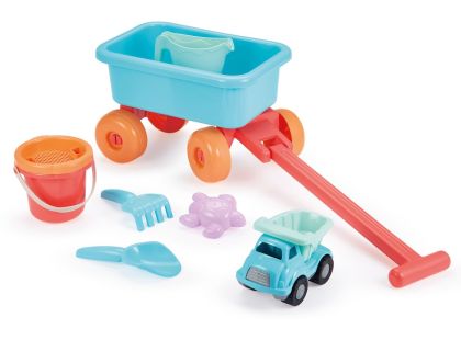 Ecoiffier E 0524 Vozík s konvičkou a setem na písek