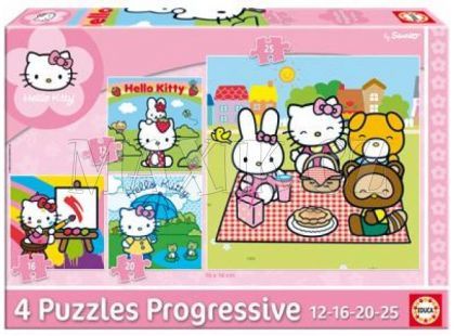 Educa Puzzle Hello Kitty čtyři motivy