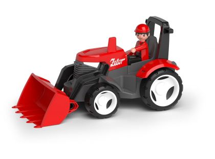 Efko ECO MultiGO Červený traktor Zetor s radlicí, figurka Igráček