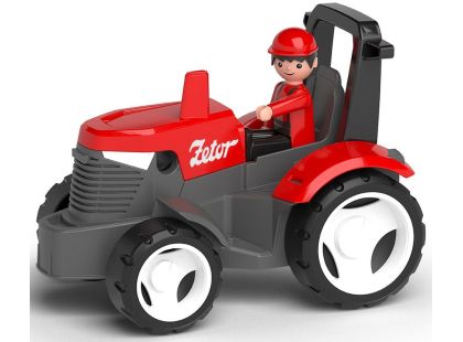 Efko ECO MultiGO Červený traktor Zetor s radlicí, figurka Igráček