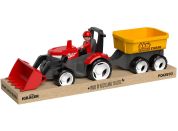 Efko ECO MultiGO Červený traktor Zetor s radlicí, vlek, Igráček