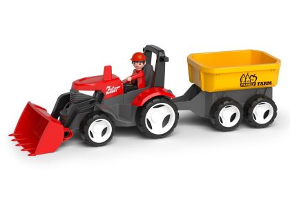 Efko ECO MultiGO Červený traktor Zetor s radlicí, vlek, Igráček