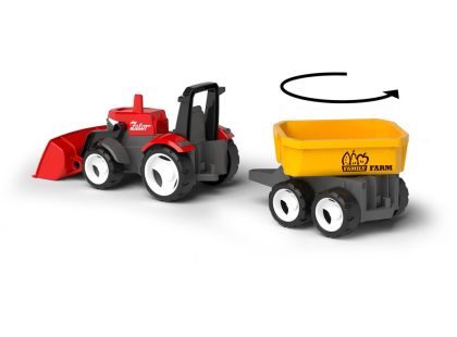 Efko ECO MultiGO Červený traktor Zetor s radlicí, vlek, Igráček