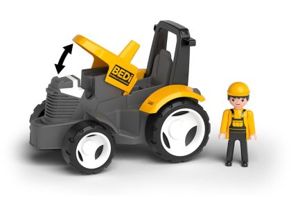 EFKO ECO MultiGO Žlutý traktor s radlicí, figurka Igráček