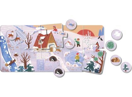 EFKO KukiKuk – Véééliké puzzle loto Roční období