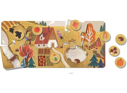 EFKO KukiKuk – Véééliké puzzle loto Roční období