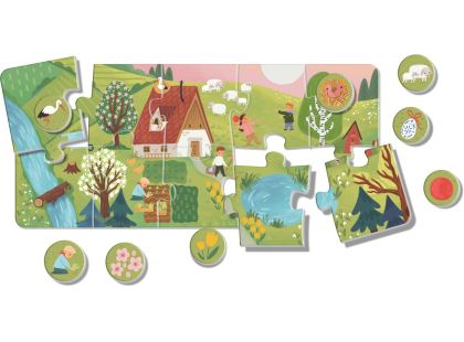 EFKO KukiKuk – Véééliké puzzle loto Roční období