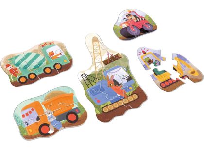 EFKO KukiKuk – Véééliké puzzle Stavební stroje