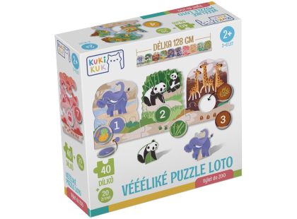 EFKO KukiKuk – Veliké puzzle loto Výlet do ZOO