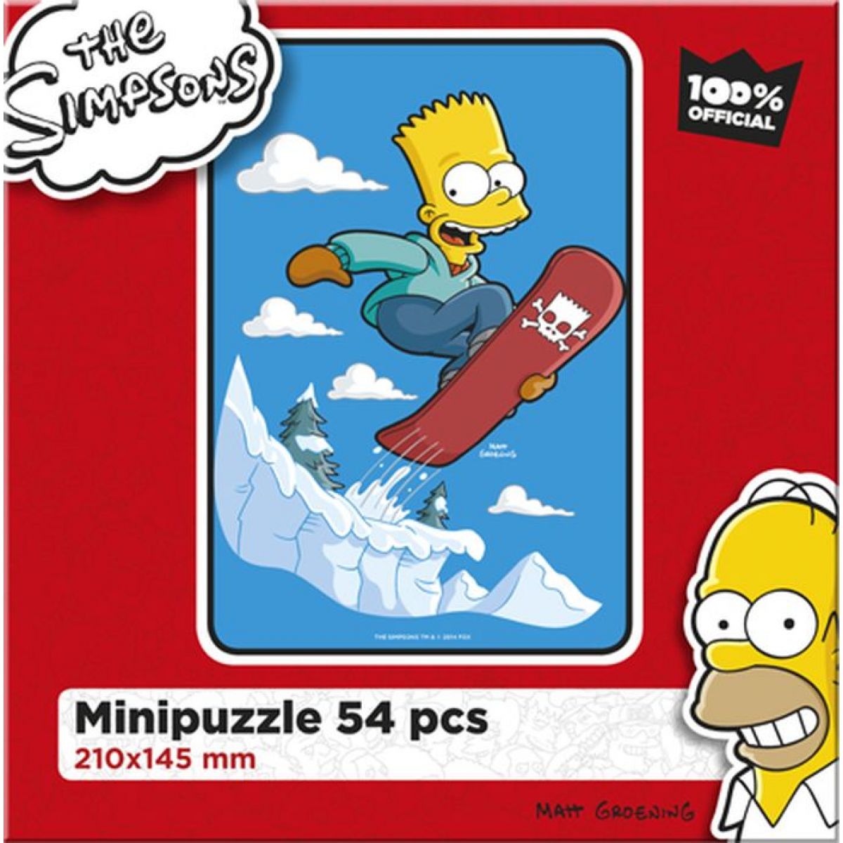 Efko Puzzle The Simpsons Bart na snowboardu