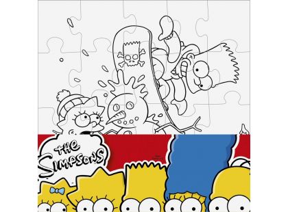 Efko Puzzle The Simpsons Vymaluj si čtverec