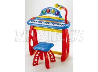 Elektronické klávesy se stolem a židličkou
