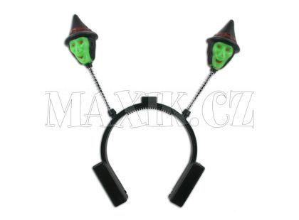 Čelenka Halloween svítící