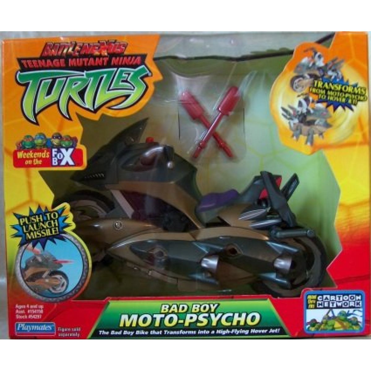 Želvy Ninja TMNT Bojová vozidla - Moto-psycho