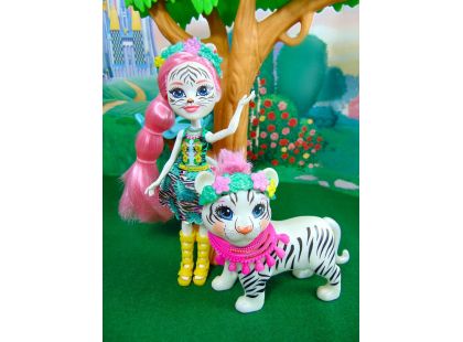 Enchantimals panenka s velkým zvířátkem Tadley Tiger a Kitty