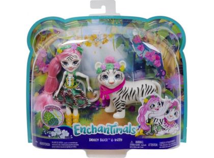 Enchantimals panenka s velkým zvířátkem Tadley Tiger a Kitty
