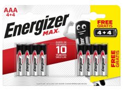 Energizer MAX AAA 4+4 zdarma