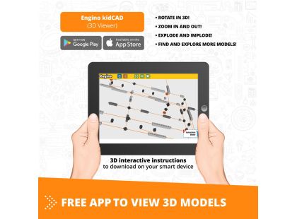 Engino Mega Builds Raketoplán Challenger